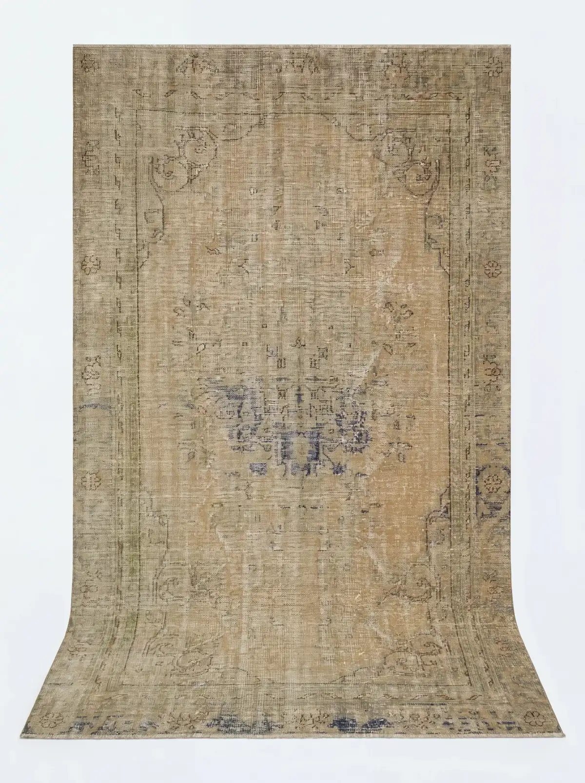 Azure Echo Vintage Rug — vintage Turkish rug from the Bisāṭim collection