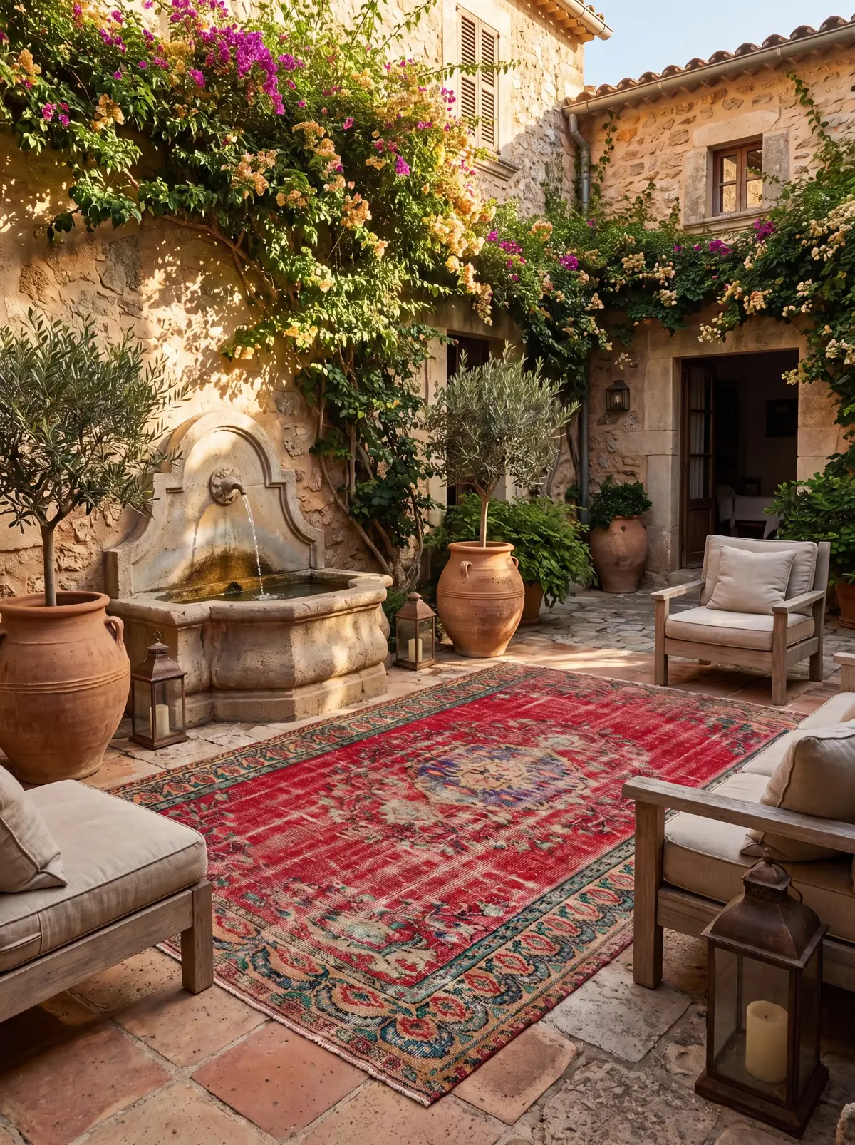 Artisan — vintage Turkish rug from Bisāṭim